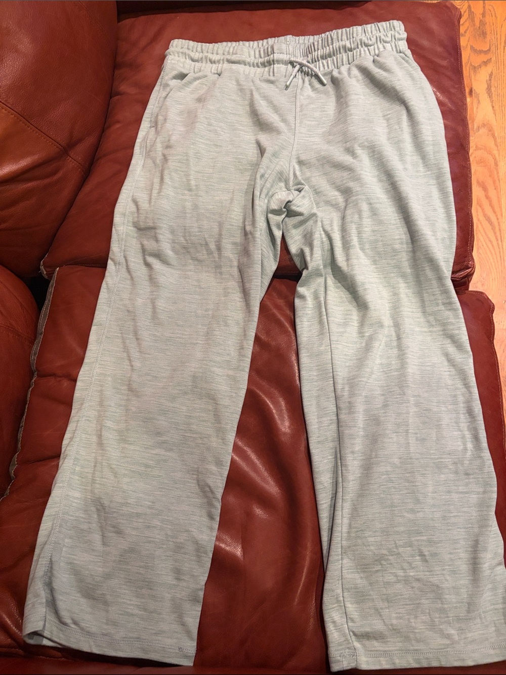 Avalanche Women’s Light Blue Green Gray Sweatpants with Drawstring Waist Large
